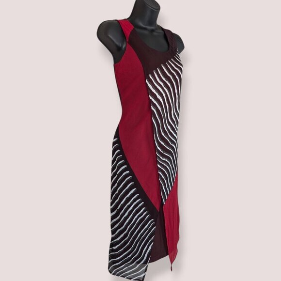 🍁Vintage Picadilly Fashions Red Sheath Dress - Picture 3 of 8